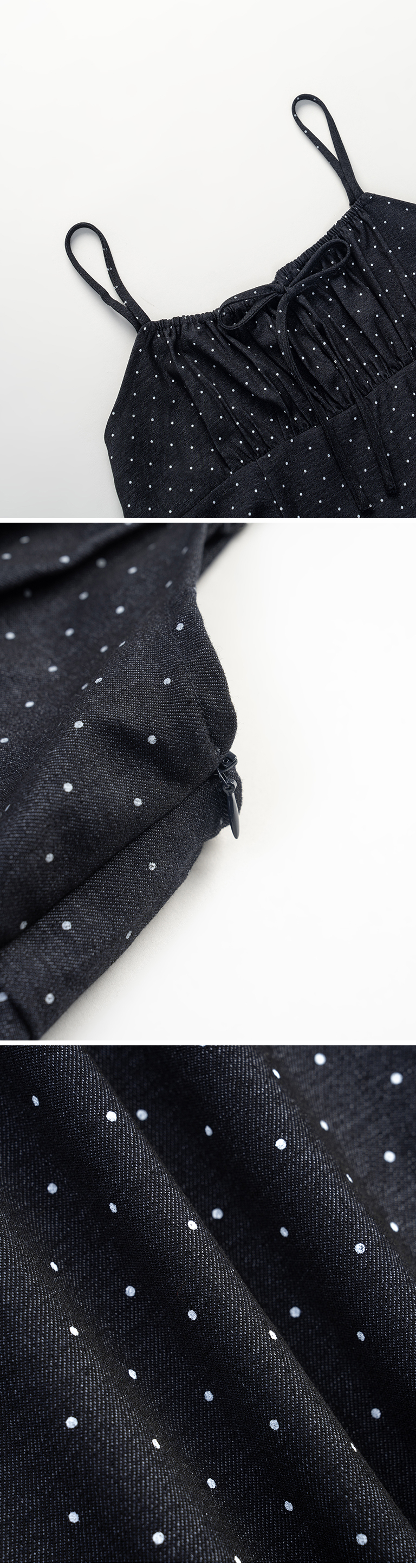 ドットリボンキャミワンピ