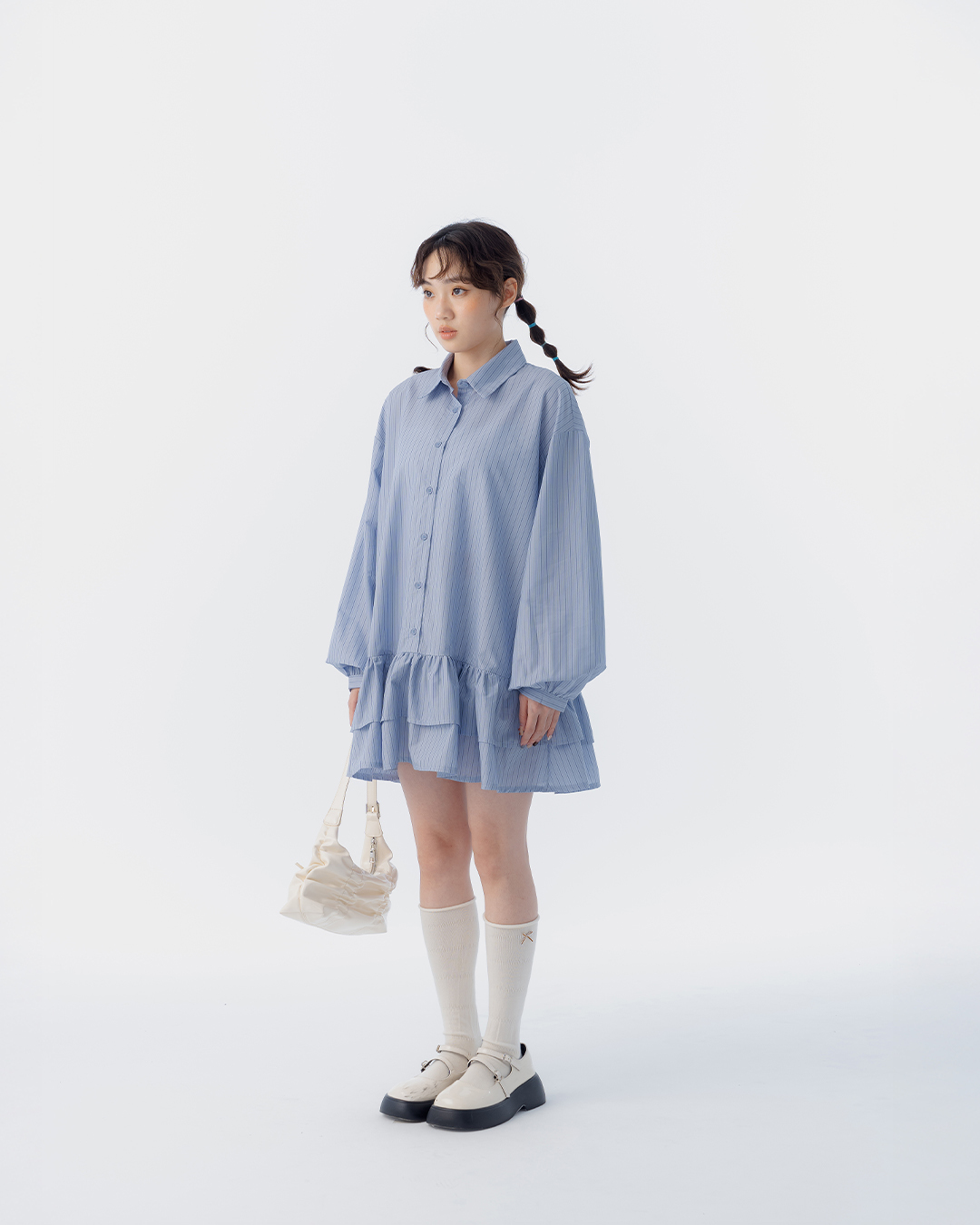 ストライプミニワンピース 2色展開