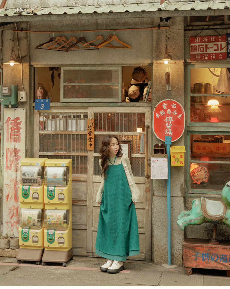 チェックキャミワンピース 2色展開