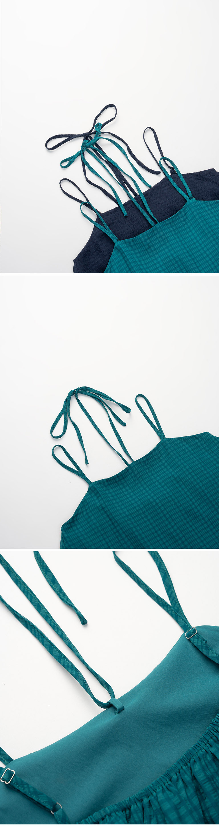 チェックキャミワンピース 2色展開