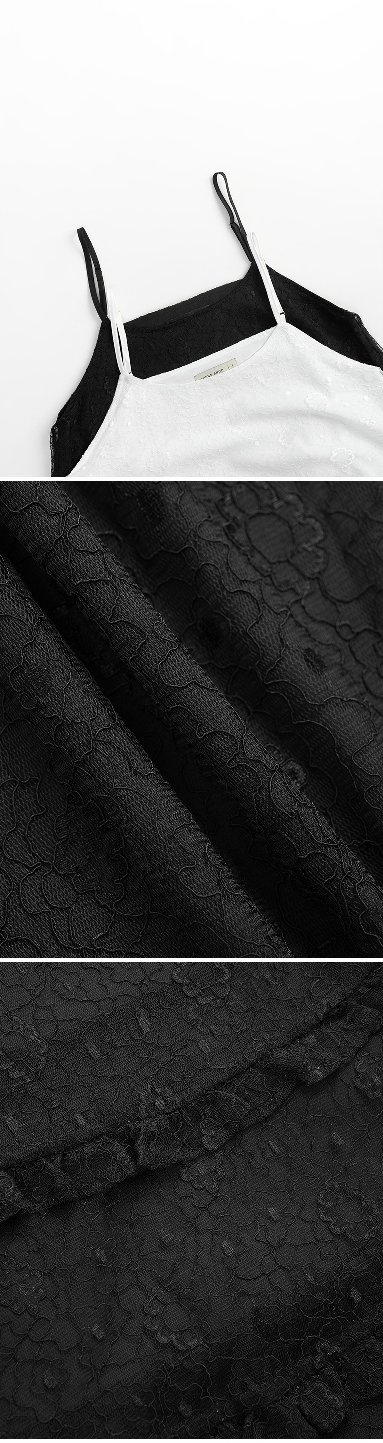 レースティアードミニワンピース 2色展開