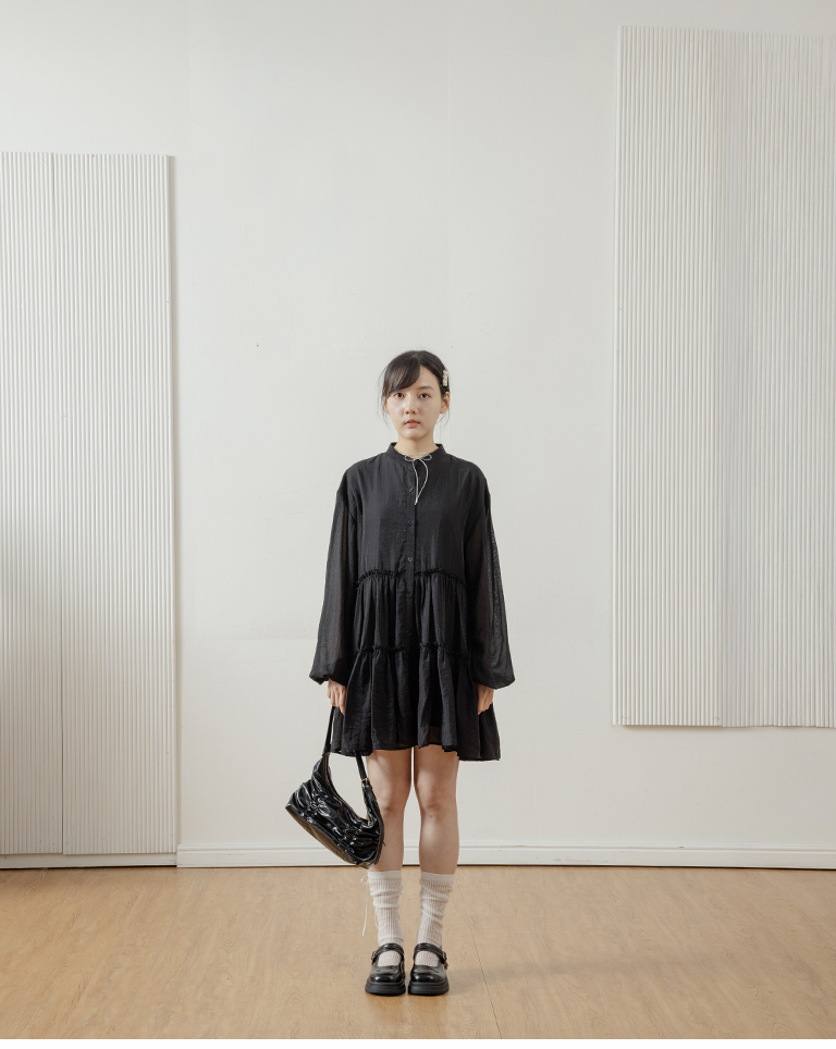 ティアードミニワンピース  2色展開