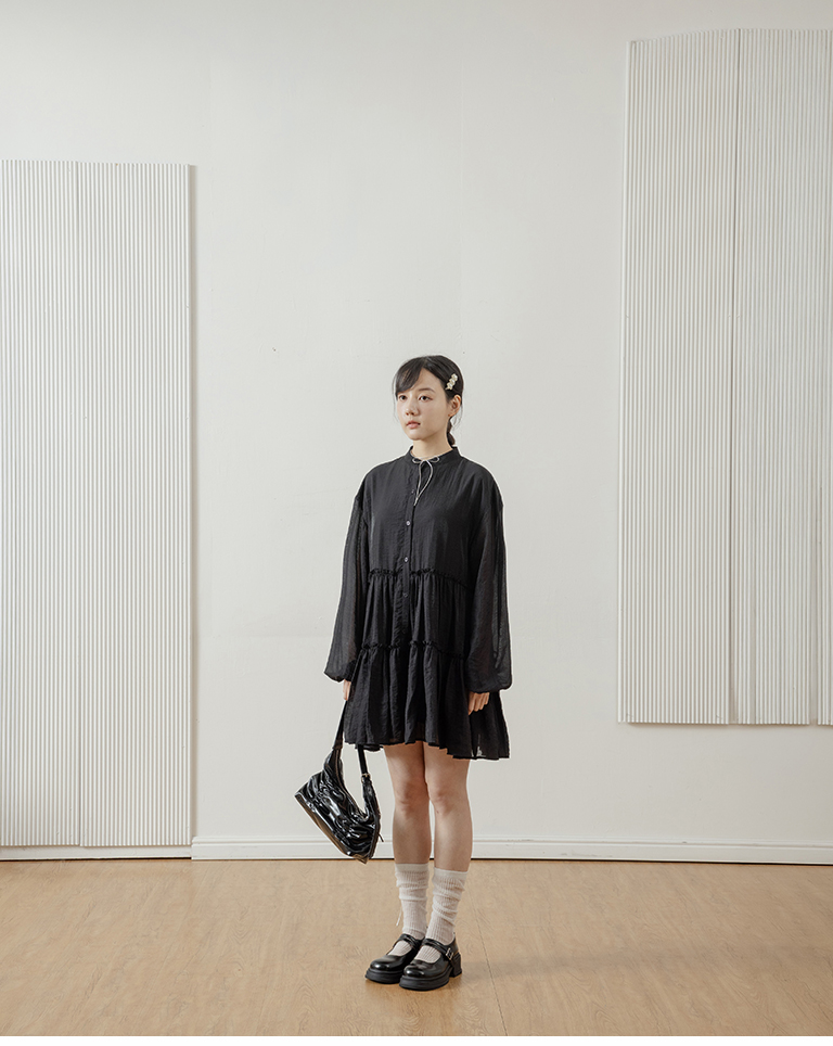 ティアードミニワンピース  2色展開