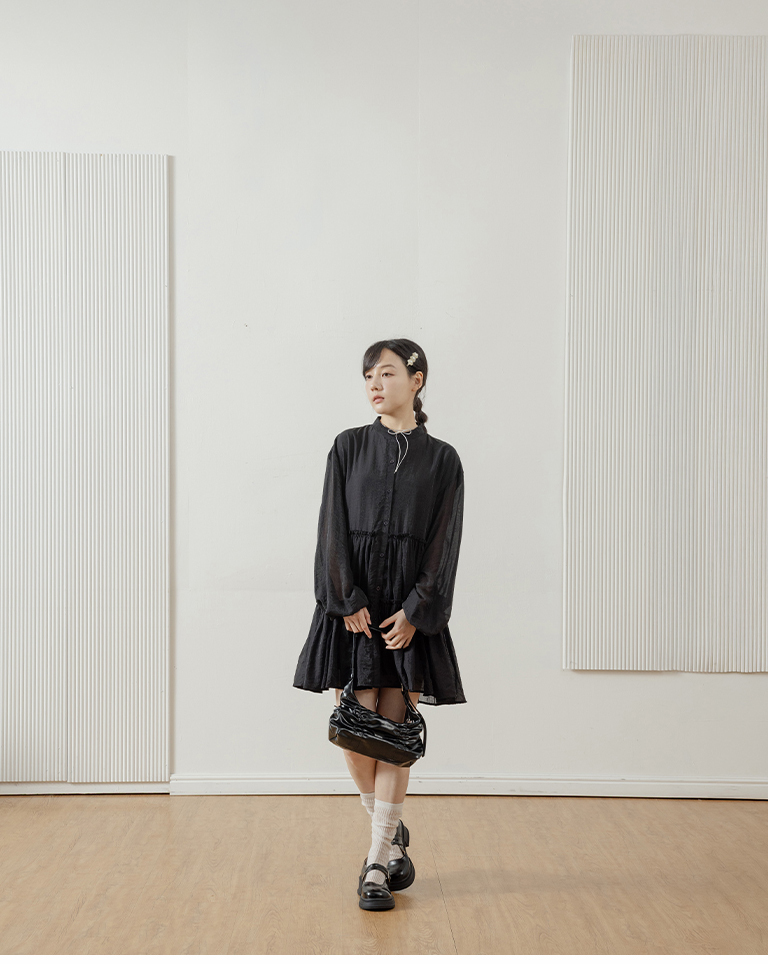 ティアードミニワンピース  2色展開