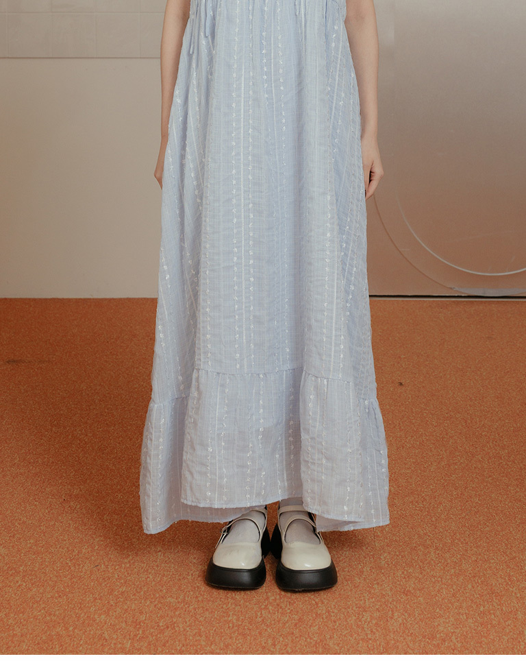 立体ジャカードキャミワンピース 3色展開