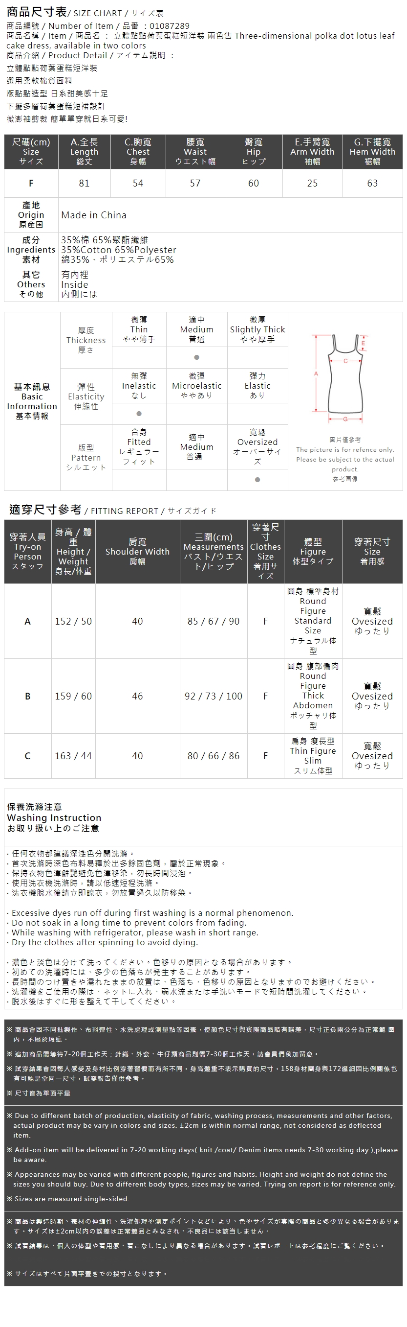 春5尚未收到---ドットフリルケーキミニワンピース 2色展開