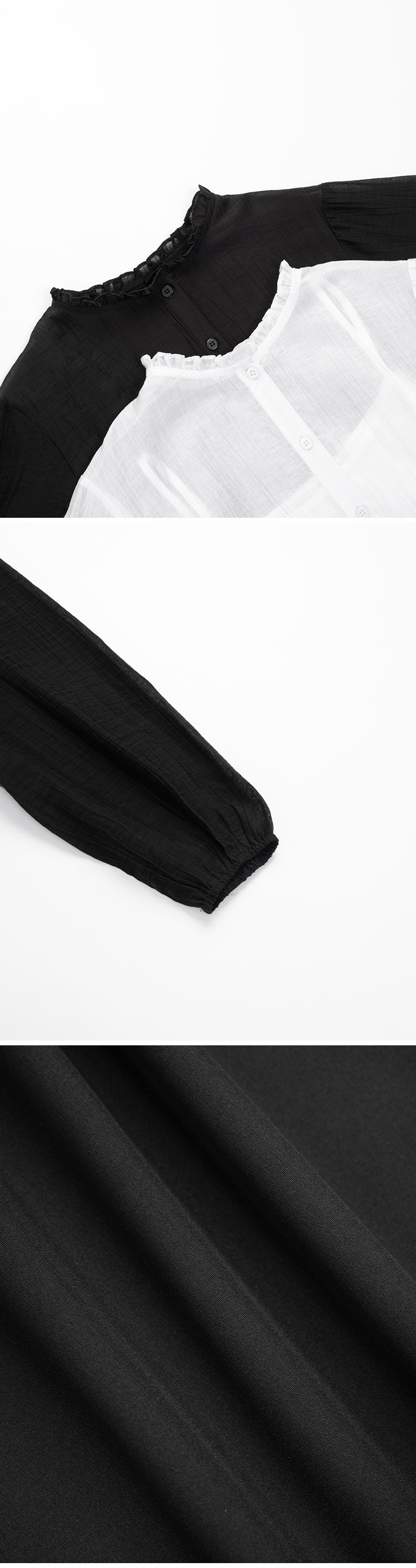 フリルカラーシアーセットワンピース 2色展開