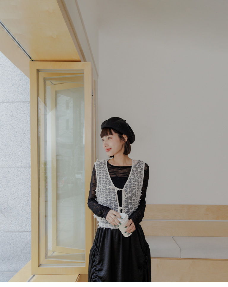 シアージャガードクルーネックトップス 二色展開 01098500