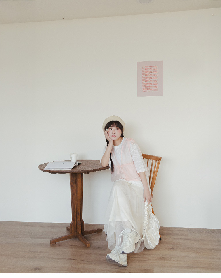 クルーネックワイドトップス 3色展開