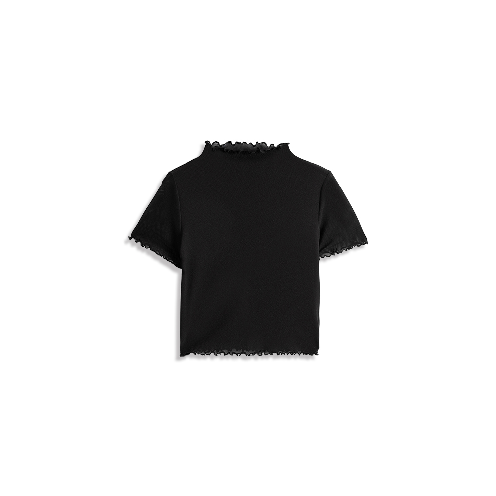 フリルシアーメッシュトップス 5色展開