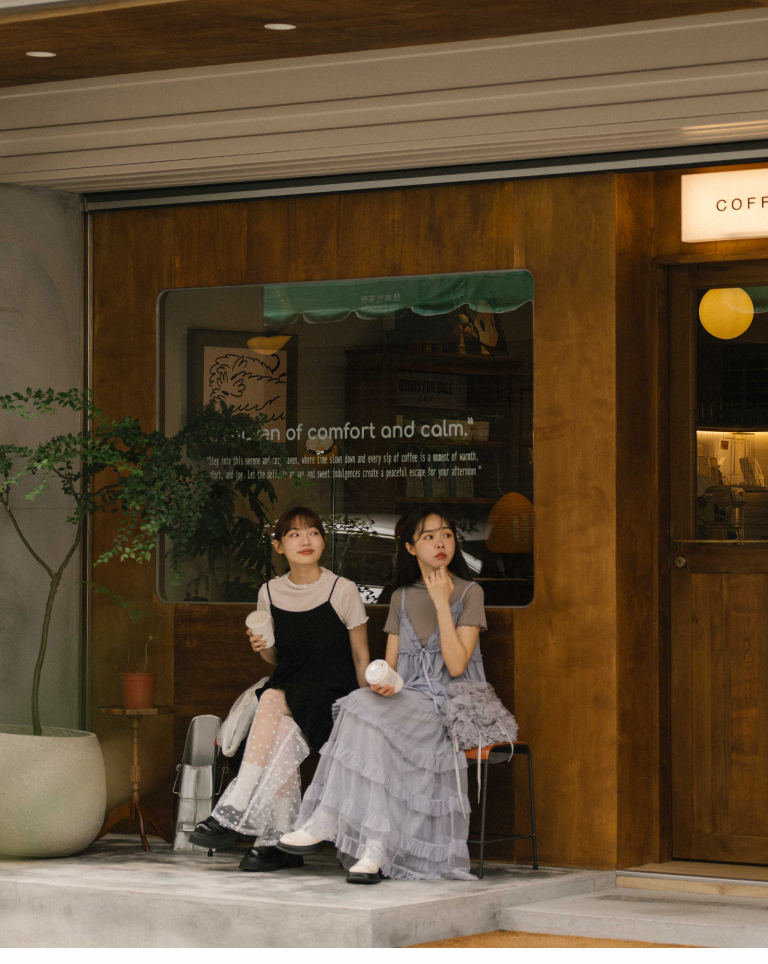 フリルシアーメッシュトップス 5色展開