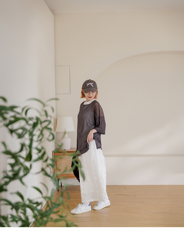 シアーワイドトップス 3色展開