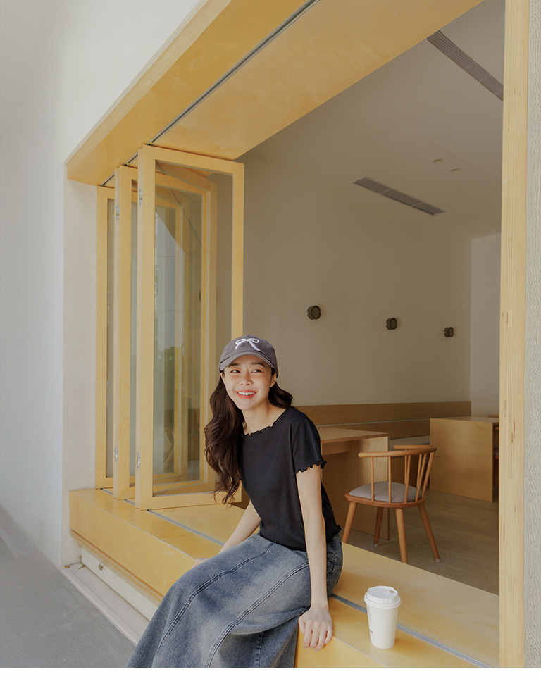 ハート柄メロウフリルトップス 三色展開 01098812