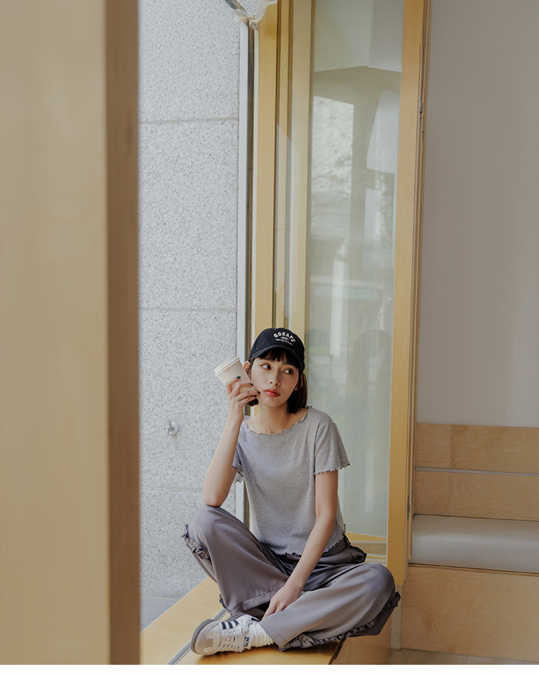 ハート柄メロウフリルトップス 三色展開 01098812