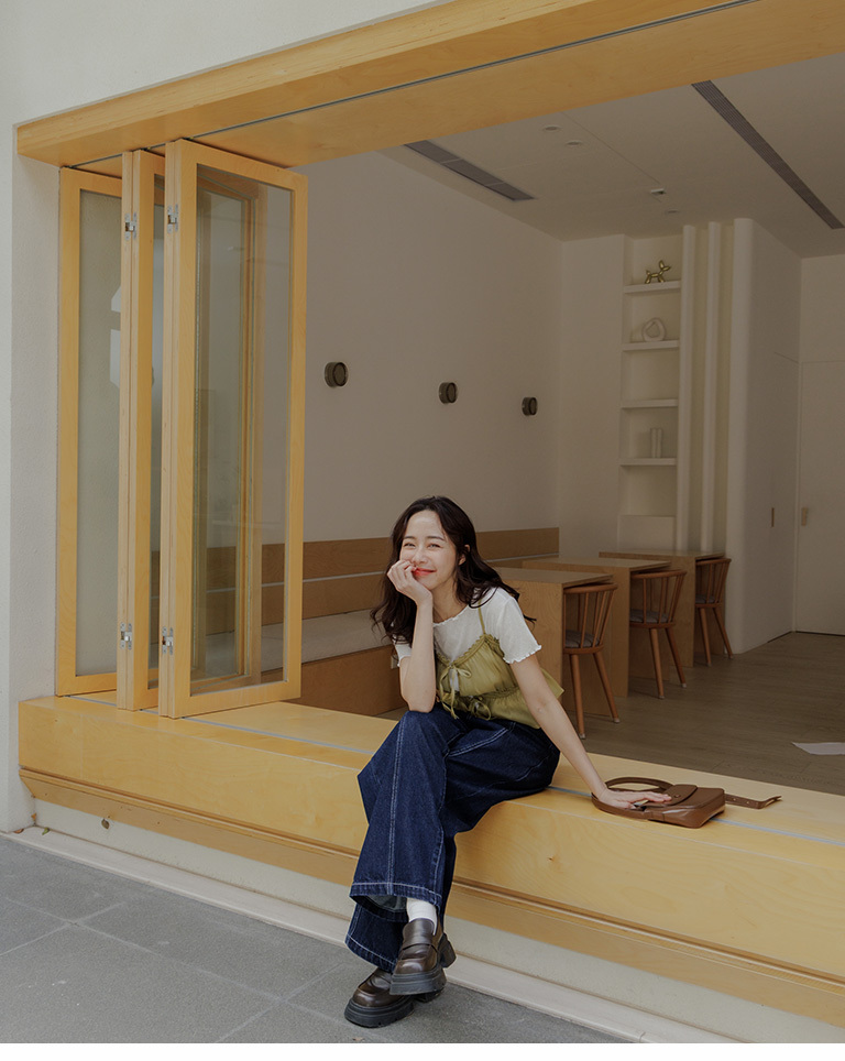 ハート柄メロウフリルトップス 三色展開 01098812