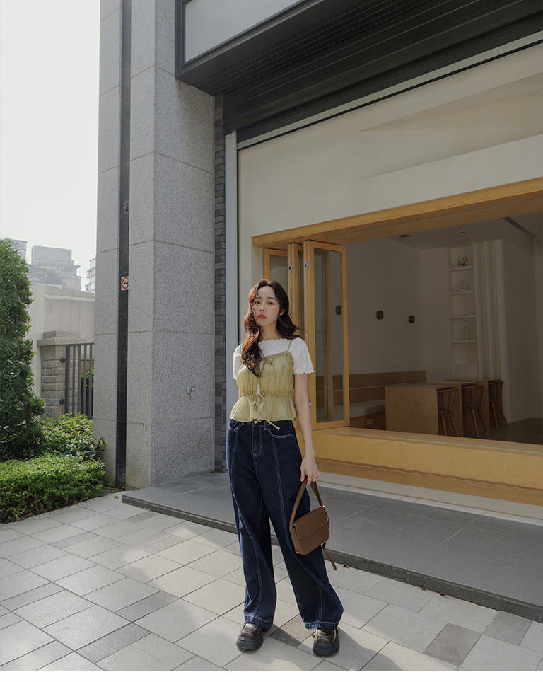 ハート柄メロウフリルトップス 三色展開 01098812