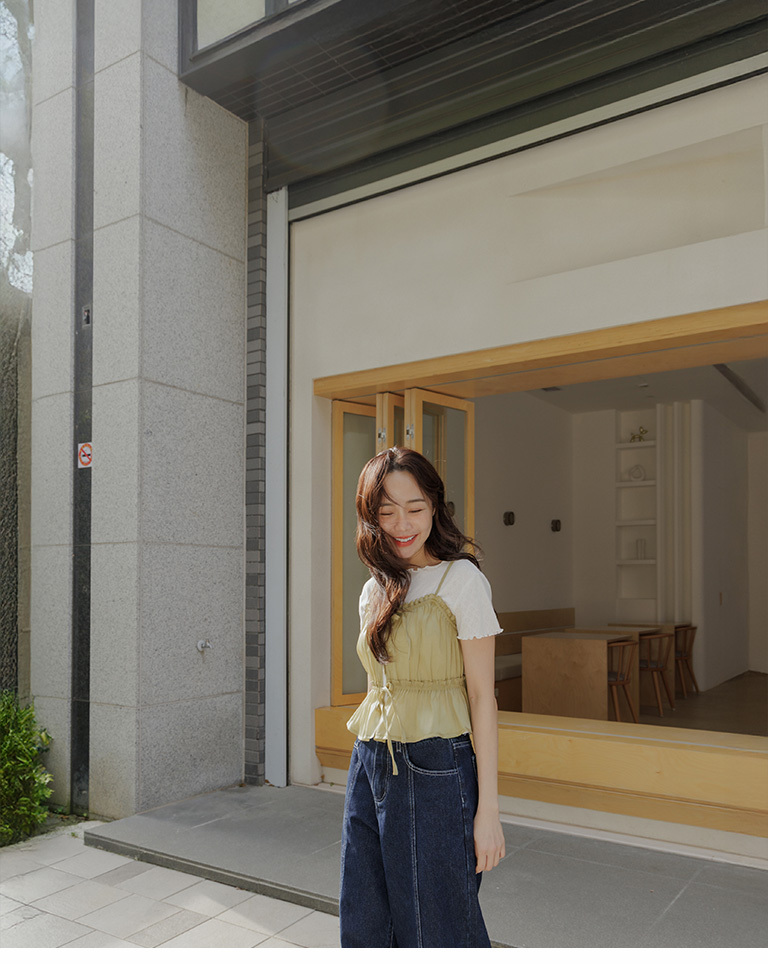 ハート柄メロウフリルトップス 三色展開 01098812