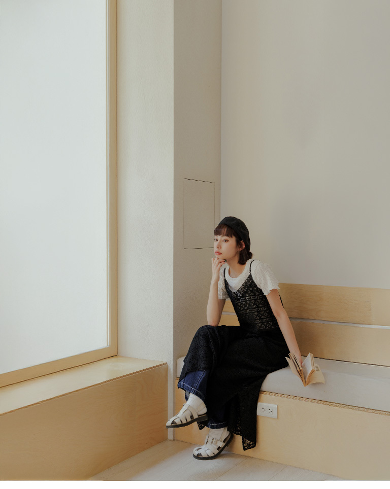 ジャガードメロートップス 四色展開