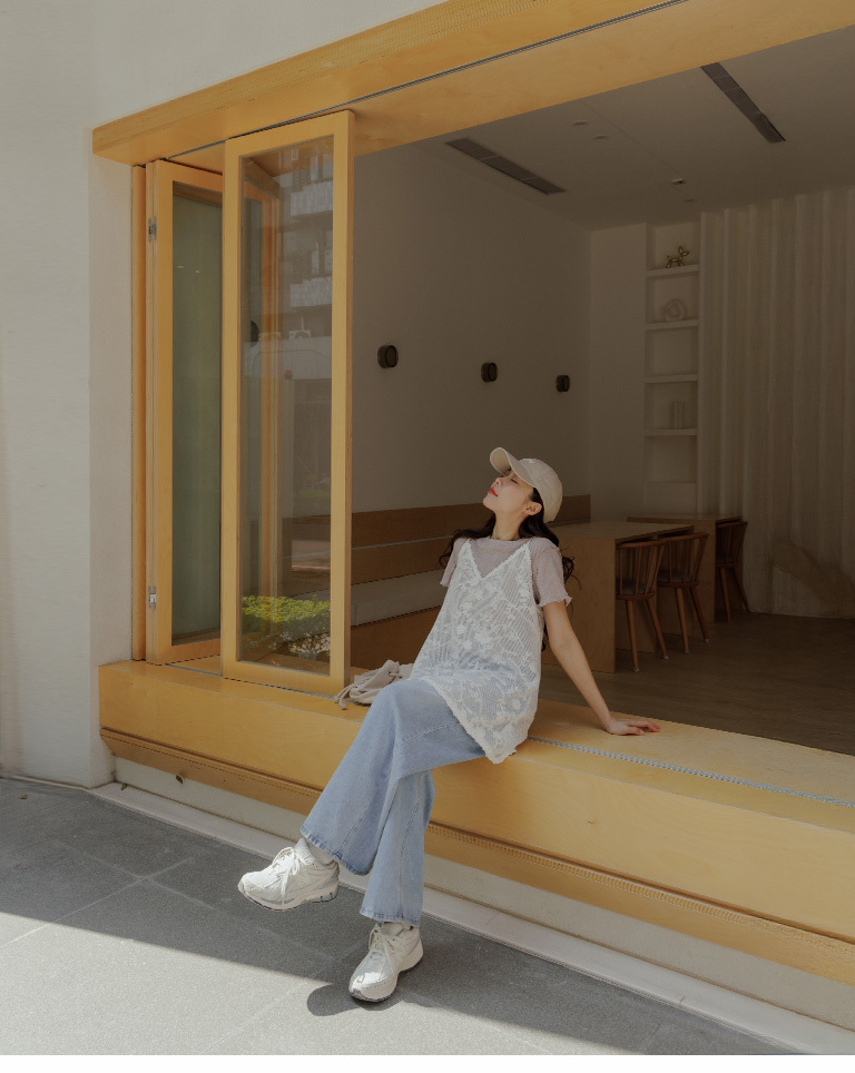 ジャガードメロートップス 四色展開