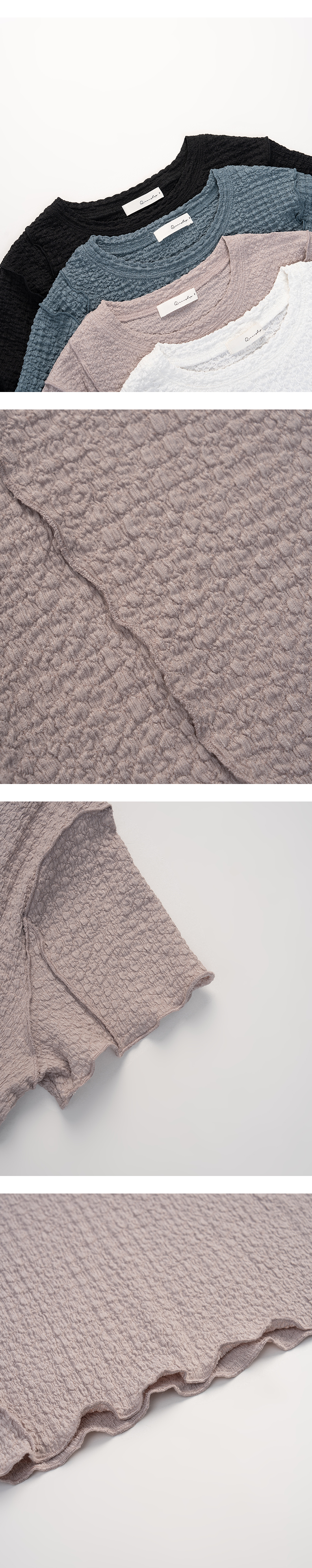 ジャガードメロートップス 四色展開