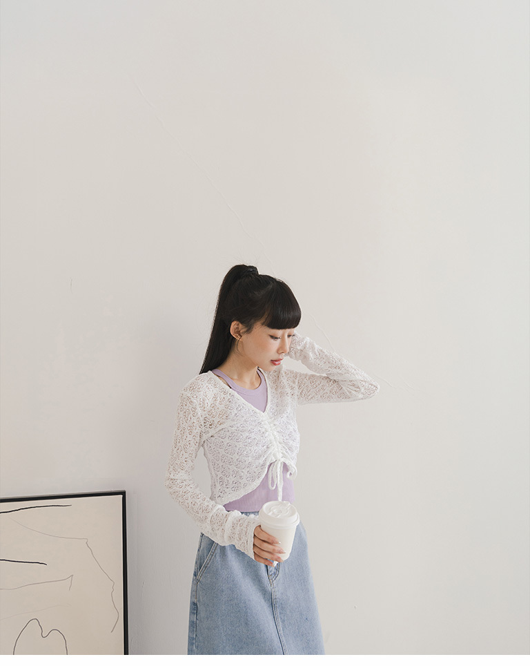 レースシアートップス 2色展開