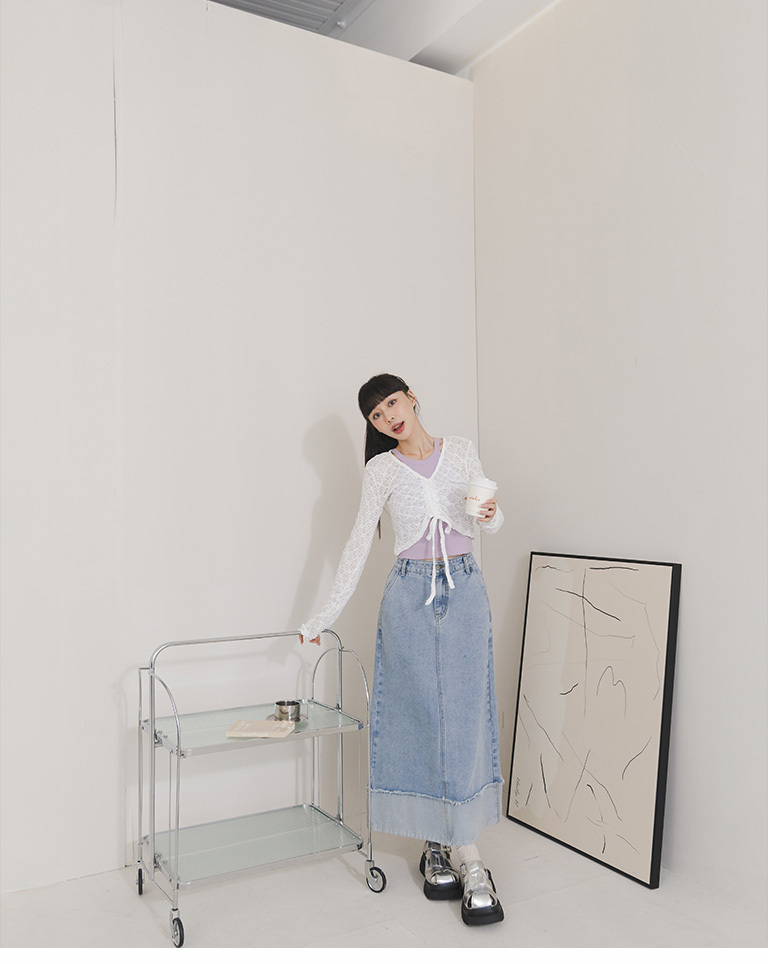 レースシアートップス 2色展開
