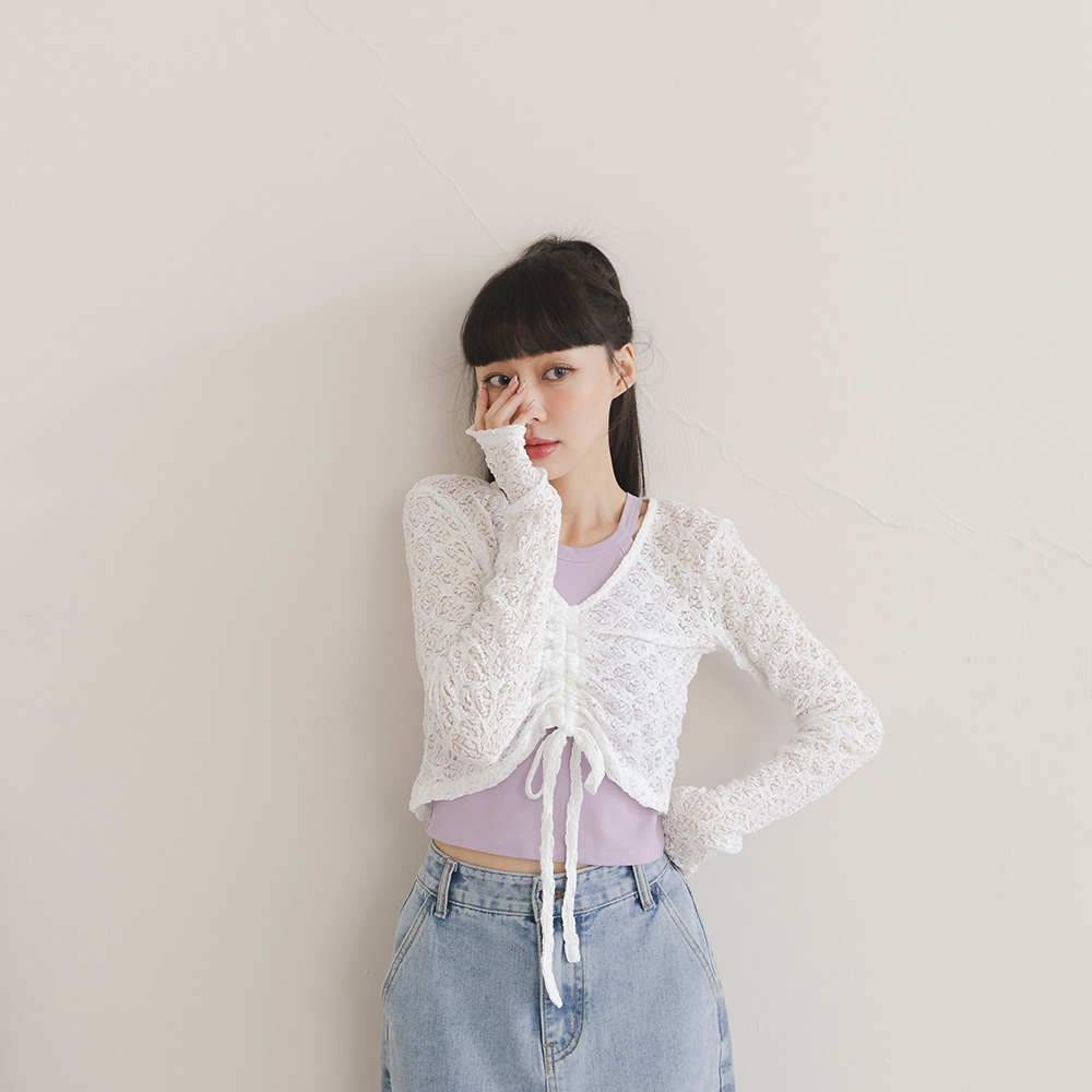 レースシアートップス 2色展開