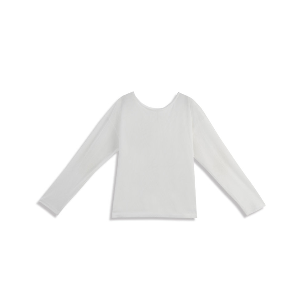 クルーネックオーバーシアートップス 三色展開 01098850