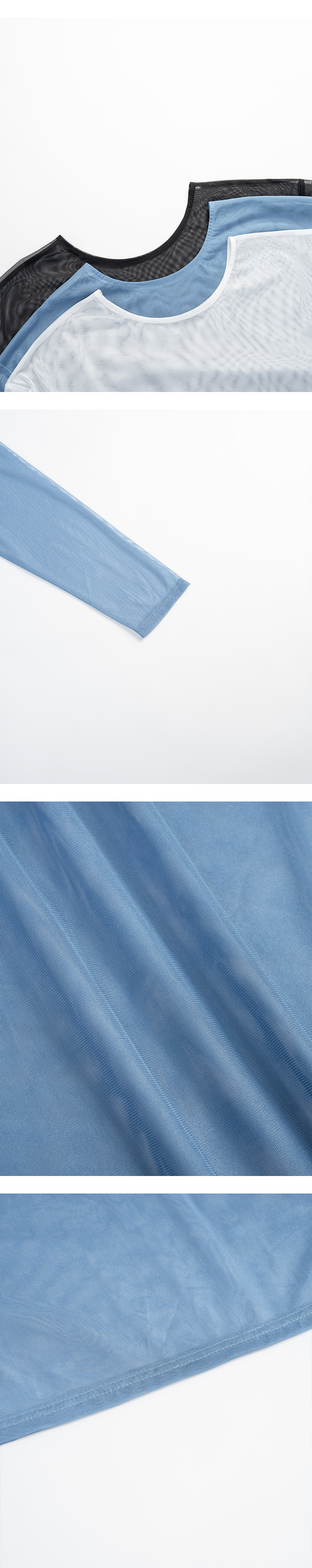 クルーネックオーバーシアートップス 三色展開 01098850