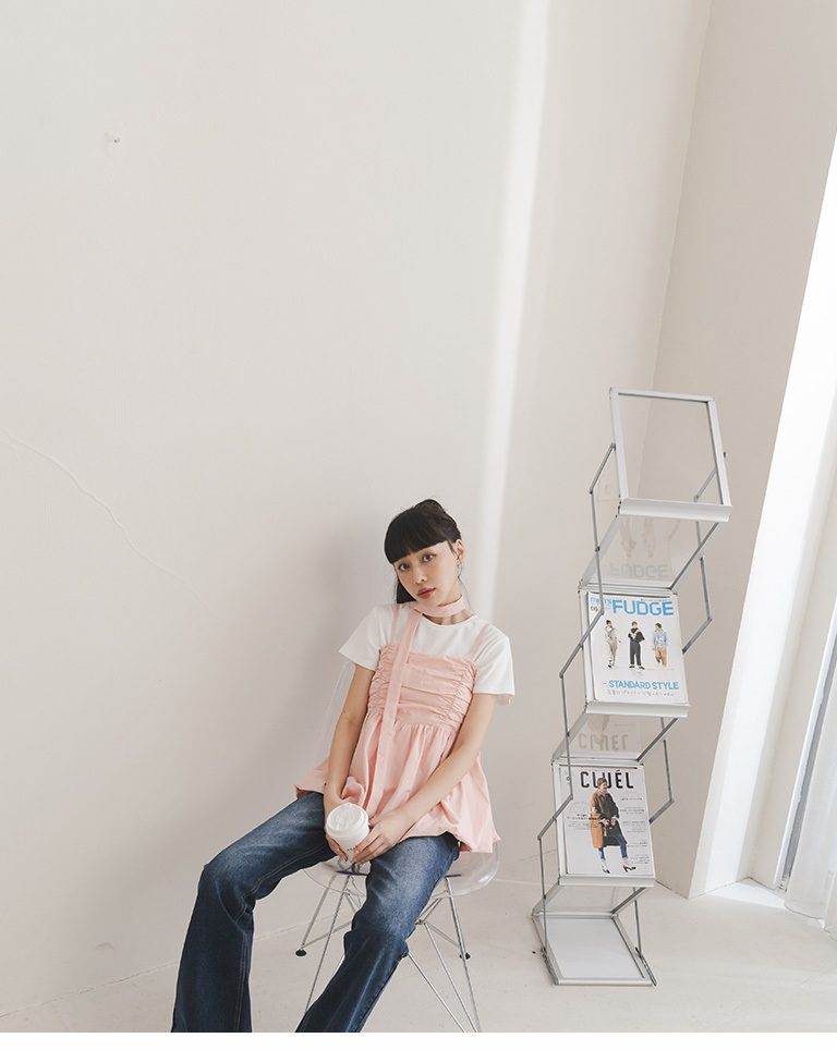 バルーンキャミトップス 3色展開