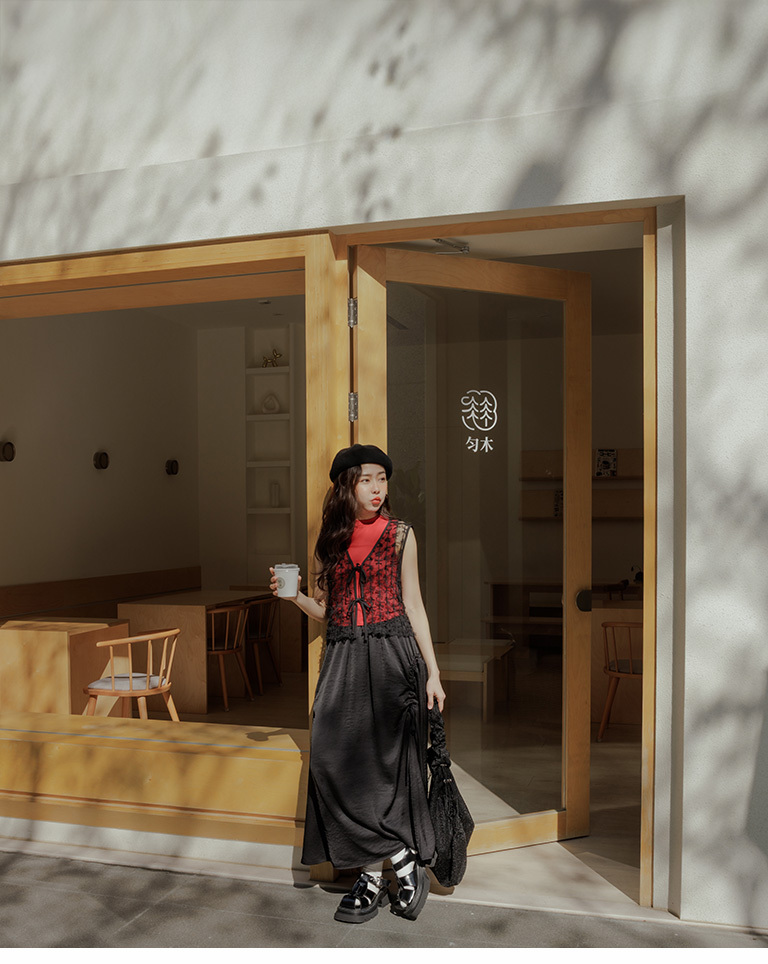 リボンレースシアーベスト 二色展開 01098873