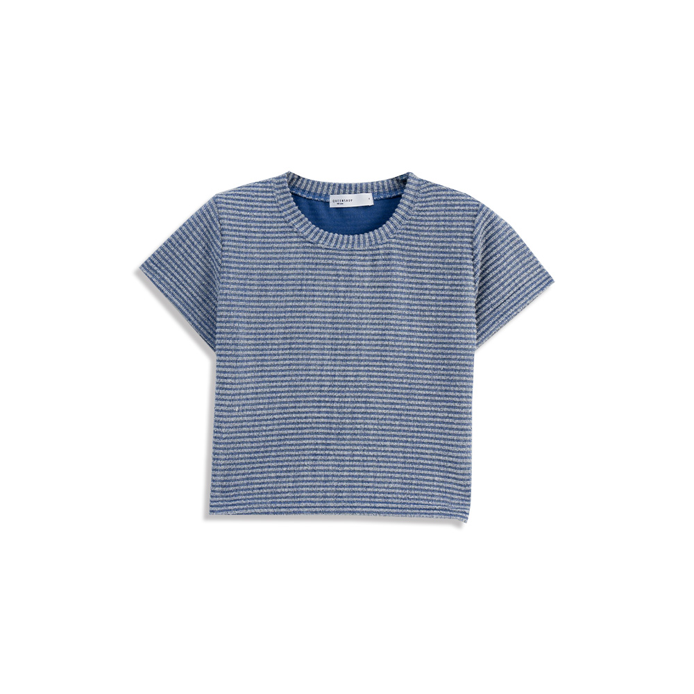 ボーダークロップドTシャツ  2色展開