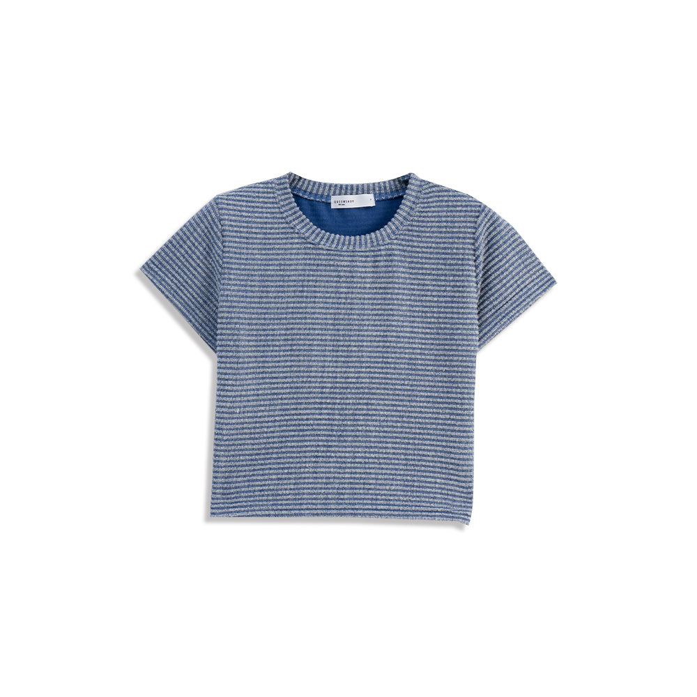 ボーダークロップドTシャツ 2色展開