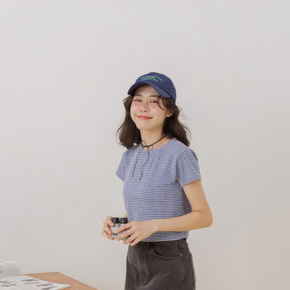 ボーダークロップドTシャツ  2色展開