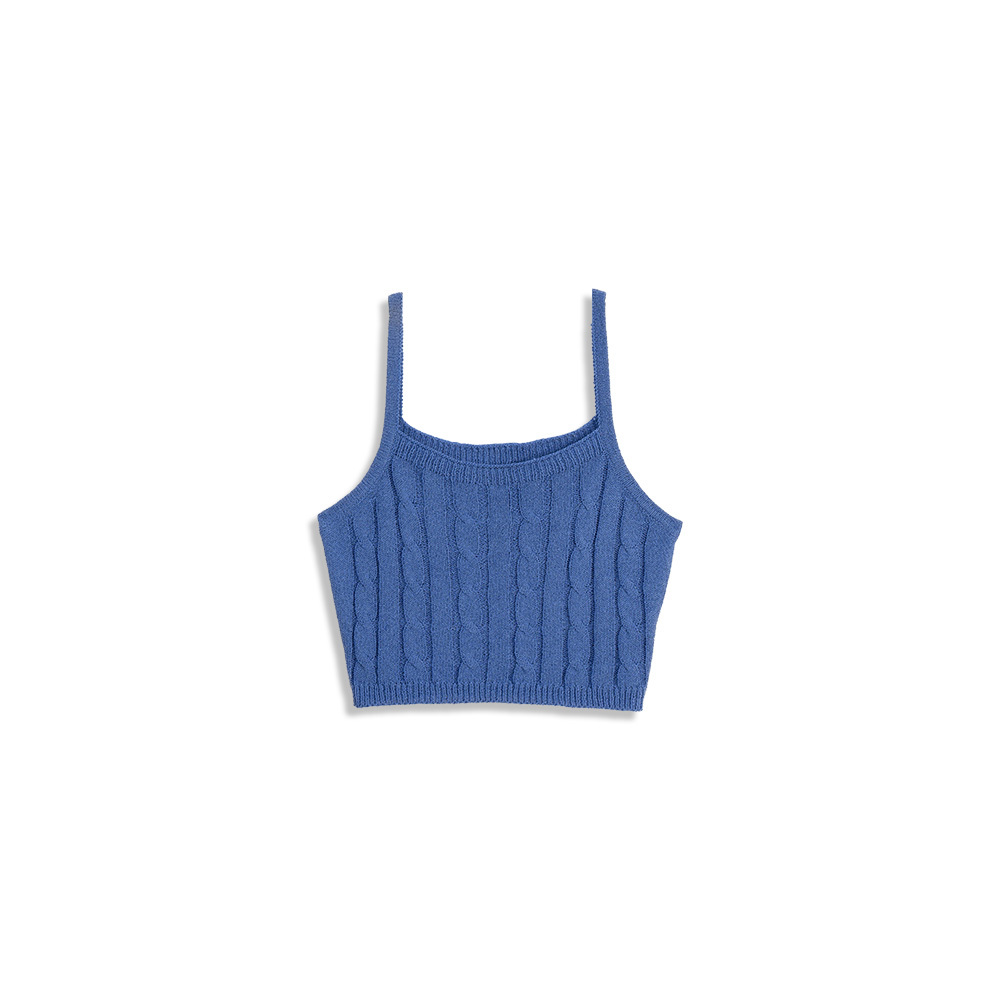 クロップドニットキャミ 4色展開