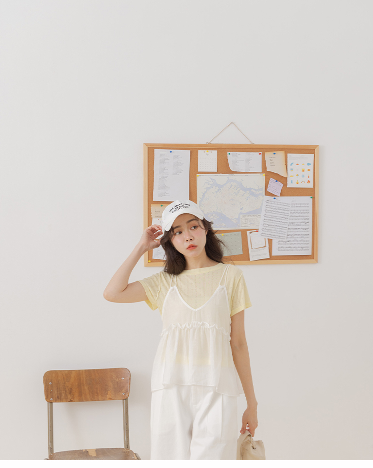 コットンシアートップス 4色展開
