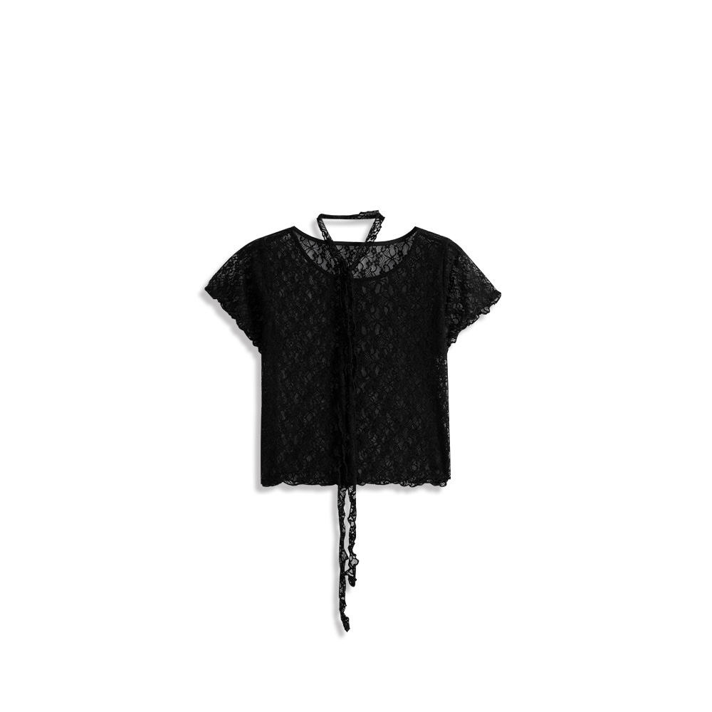 フリルレーストップス 2色展開
