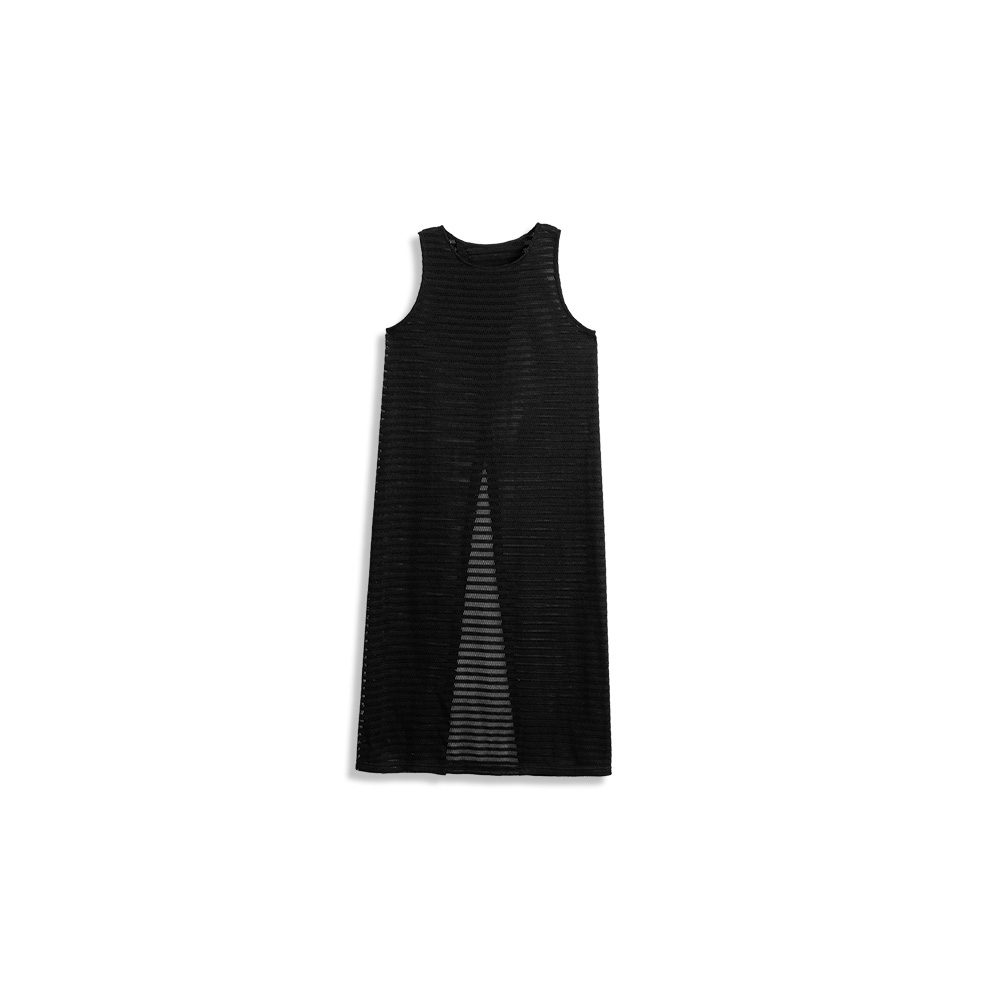 メッシュバックスリットロングベスト 2色展開