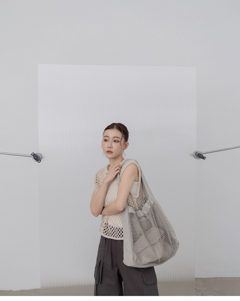 メッシュニットタンクトップ 3色展開