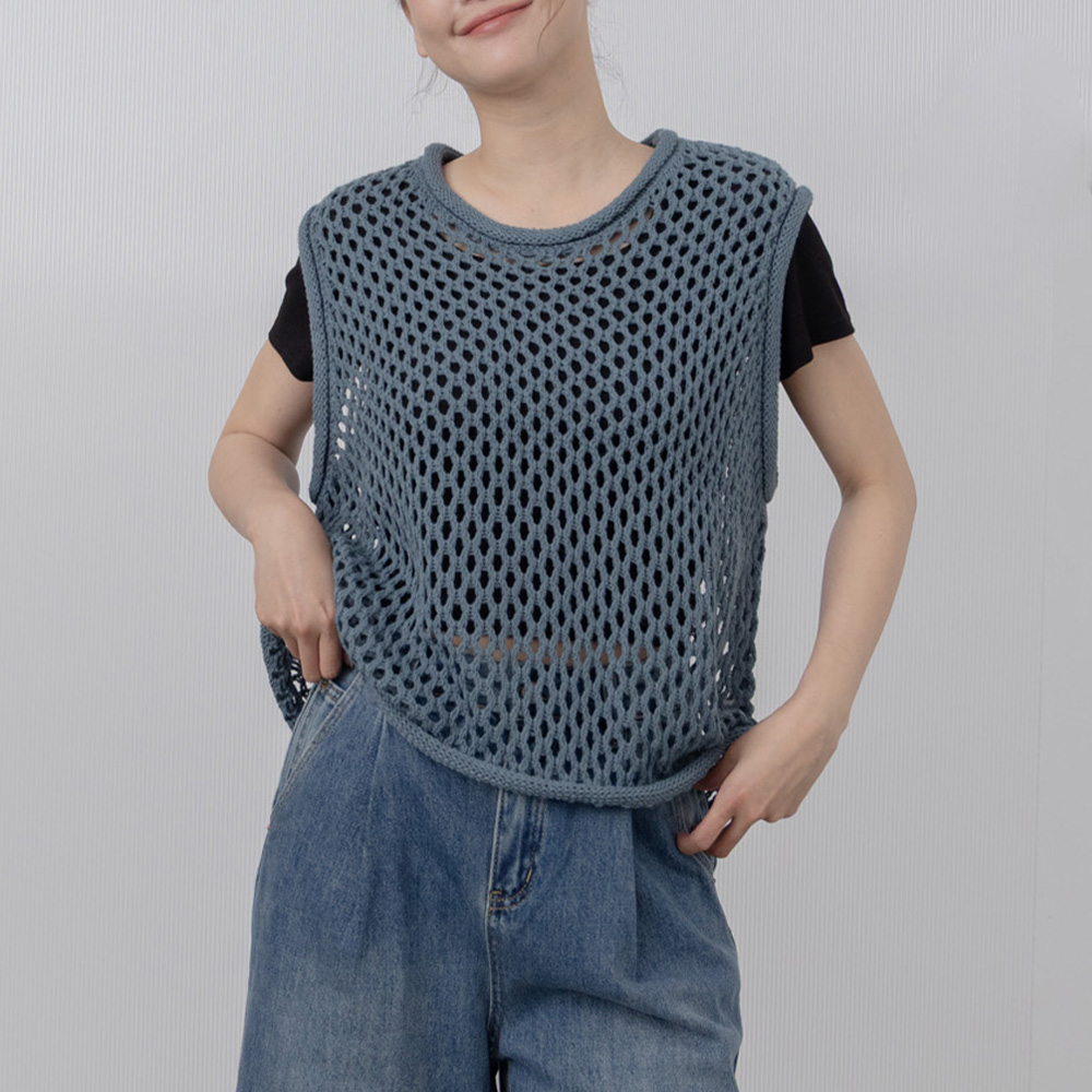 メッシュニットタンクトップ 3色展開