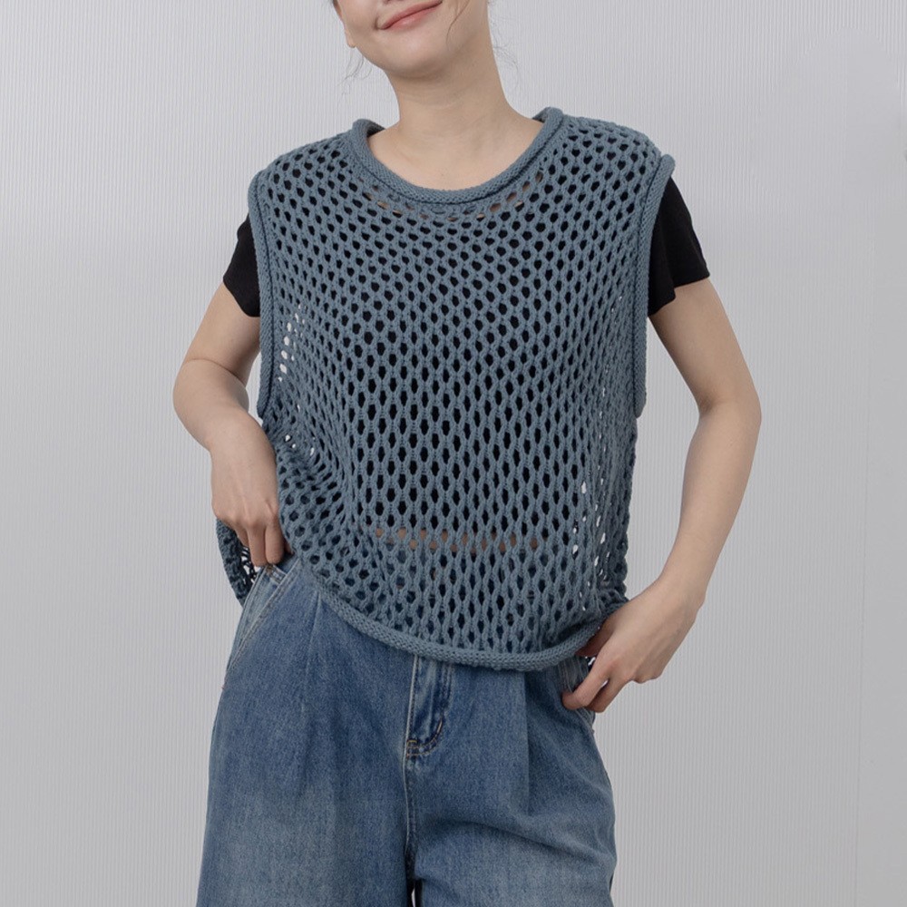 メッシュニットタンクトップ 3色展開