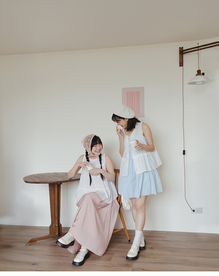 ジャカードダブルリボンベスト