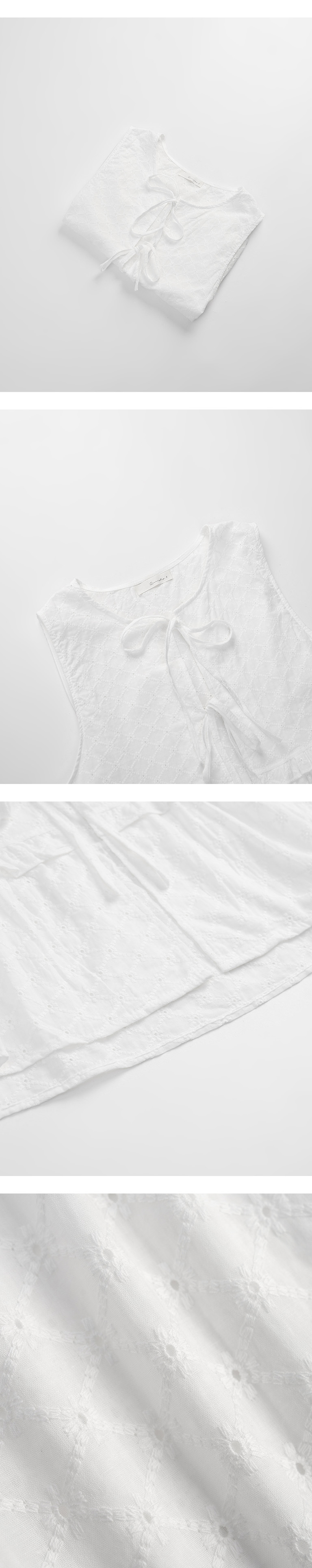 ジャカードダブルリボンベスト