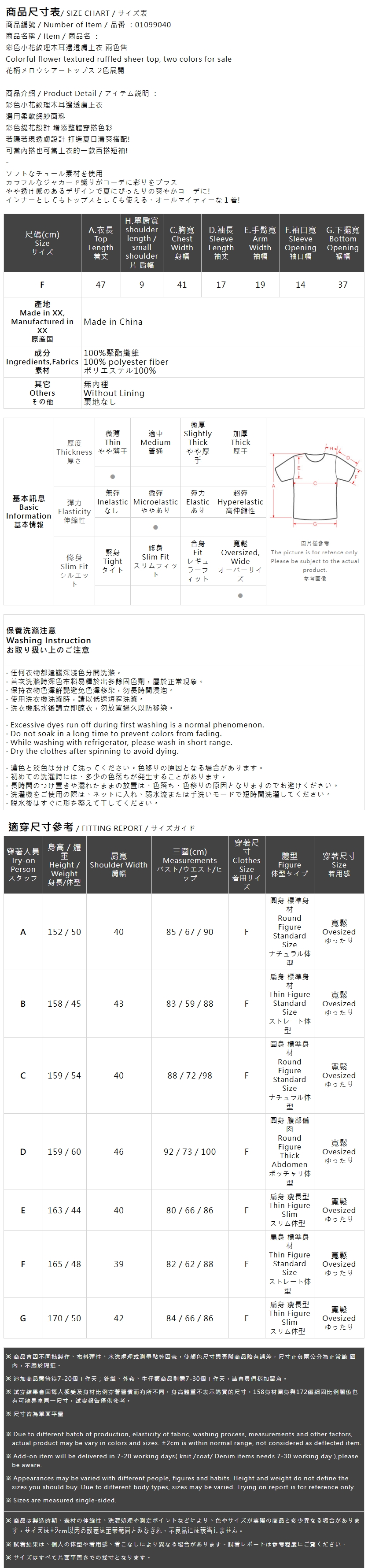 花柄メロウシアートップス 2色展開