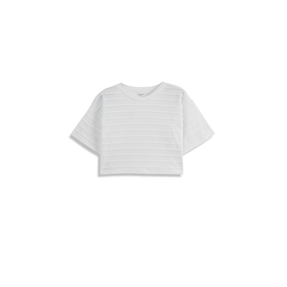 フリルクロップドTシャツ 2色展開