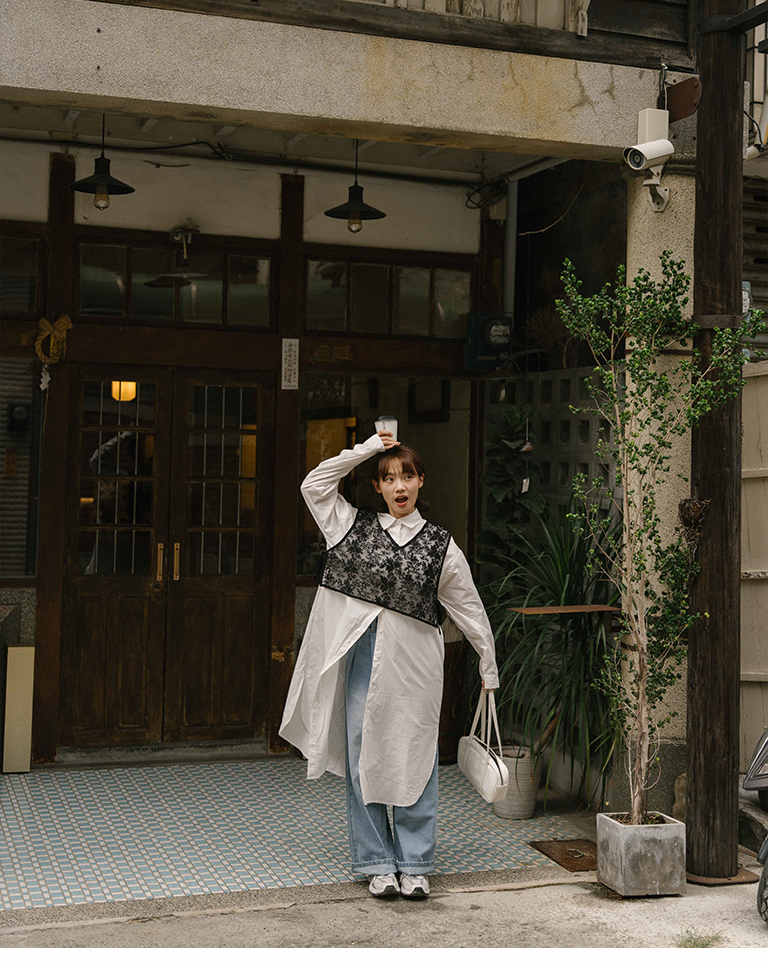 ジャカードレース2WAYキャミジレ 2色展開