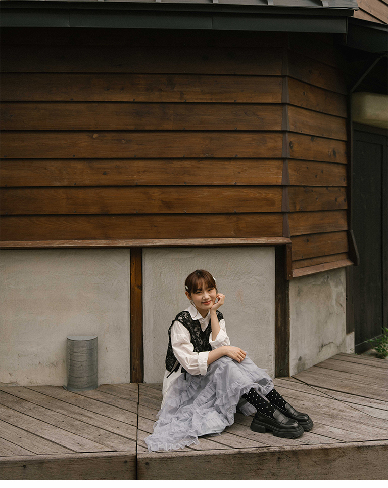 ジャカードレース2WAYキャミジレ 2色展開