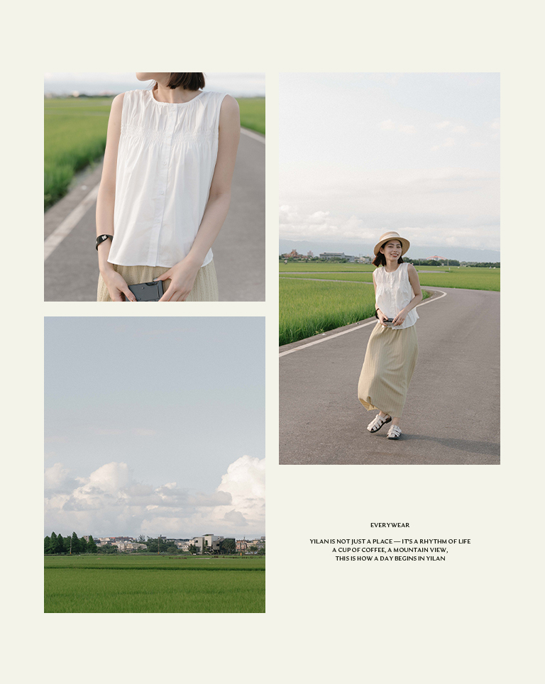 ボタンギャザーブラウス 3色展開