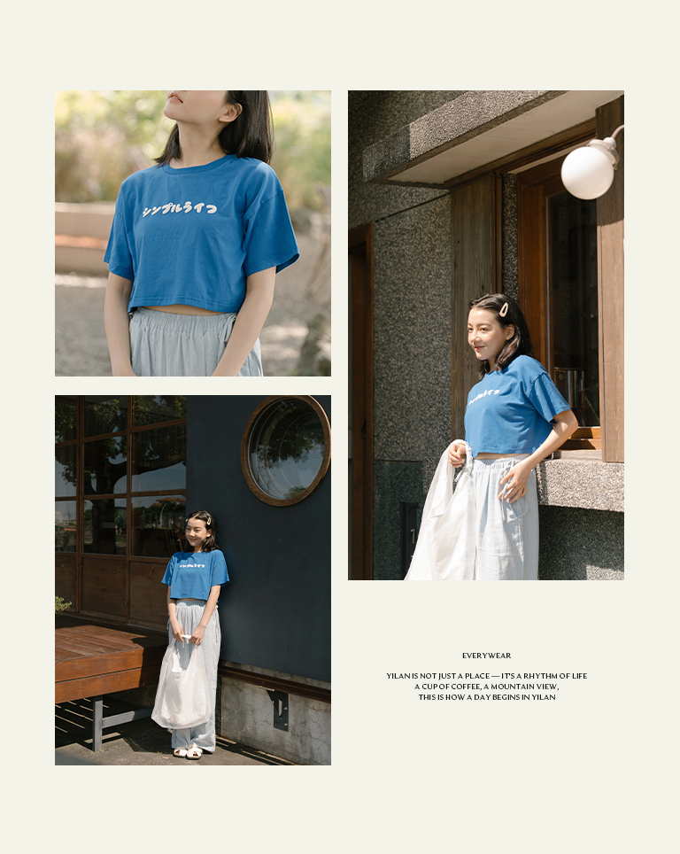 ロゴプリント クロップドTシャツ 2色展開