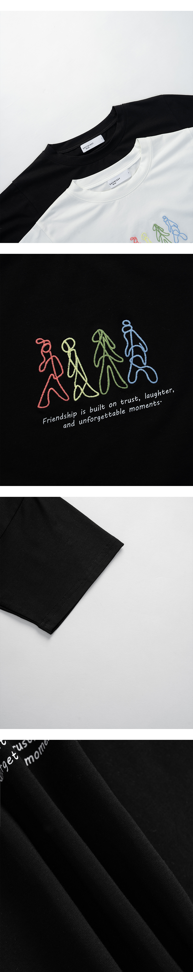 刺繍クロップドTシャツ 2色展開